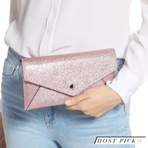 NWT Kate Spade Burgess Glitter Leather Crossbody